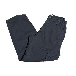 Arizona Women’s 2 Dark Gray Cargo Pants Utility Y2K 90s Casual Style Streetwear